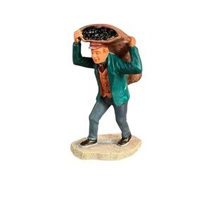 Lemax Dock Worker coal bag‎ 12487 Christmas Village Accessory NO BOX INV293